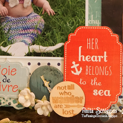 Embellished clear photo frame.