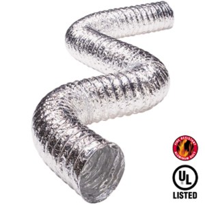 Metallic 3-Ply Flexible Duct  with Spring Clamps