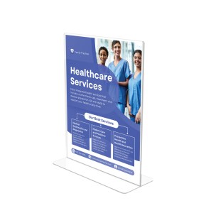 Superior Image Double-Sided Sign Holder, 8.5" x 11", Portrait