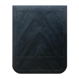 Molded Rubber Mud Flaps, Chevron, Steel Insert, 3/8"